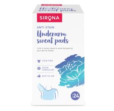 Sirona Under Arm Sweat Pads for Men and Women, 24 Pads
