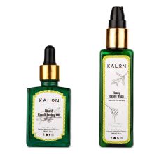 Kalon Naturals Spicy Citrus Beard Care Kit, 30ml + 100ml