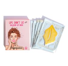 Sugassence Lips Don’t Lie - Lip Gel Mask Patches (Golden), Pack of 5