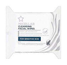 Superdrug Micellar Water Facial Wipes For Sensitive Skin, 25 Wipes