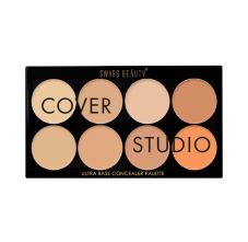 Swiss Beauty Cover Studio Ultra Base Concealer Palette - Shade 1, 16gm