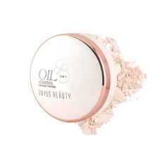 Swiss Beauty Oil Control Compact Powder - 01 Pearl Ivory, 20gm