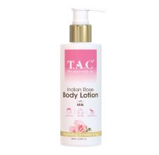 T.A.C - The Ayurveda Co. Indian Rose Body Lotion for Dry Skin With Milk Extract for Deep Nourishment, 250ml