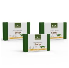 T.A.C - The Ayurveda Co. Eladi and Neem Soap for Purified Skin with Essential Oils for Acne & Pimple Control, 100gm (Pack of 3)