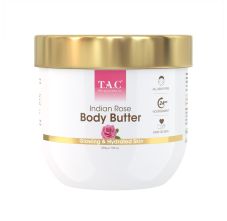 T.A.C - The Ayurveda Co. Rose Body Butter With Rose Oil & Shea Butter For Glowing & Hydrated Skin, 200gm