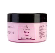 The Bath Store French Rose Body Butter for Deep Moisturizing & Tan Removal, 200gm