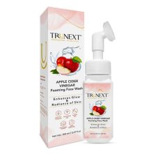 Trunext Apple Cider Vinegar Face Wash With Foaming Brush, 150ml