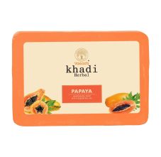 Vagad's Khadi Papaya Handmade Soap, 125gm