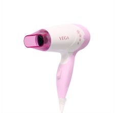 VEGA Insta Glam 1000 Hair Dryer (VHDH-20), White