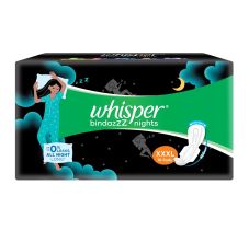 Whisper Sanitary Pads - XXXL Wings, bindazzz Nights, 10 pcs