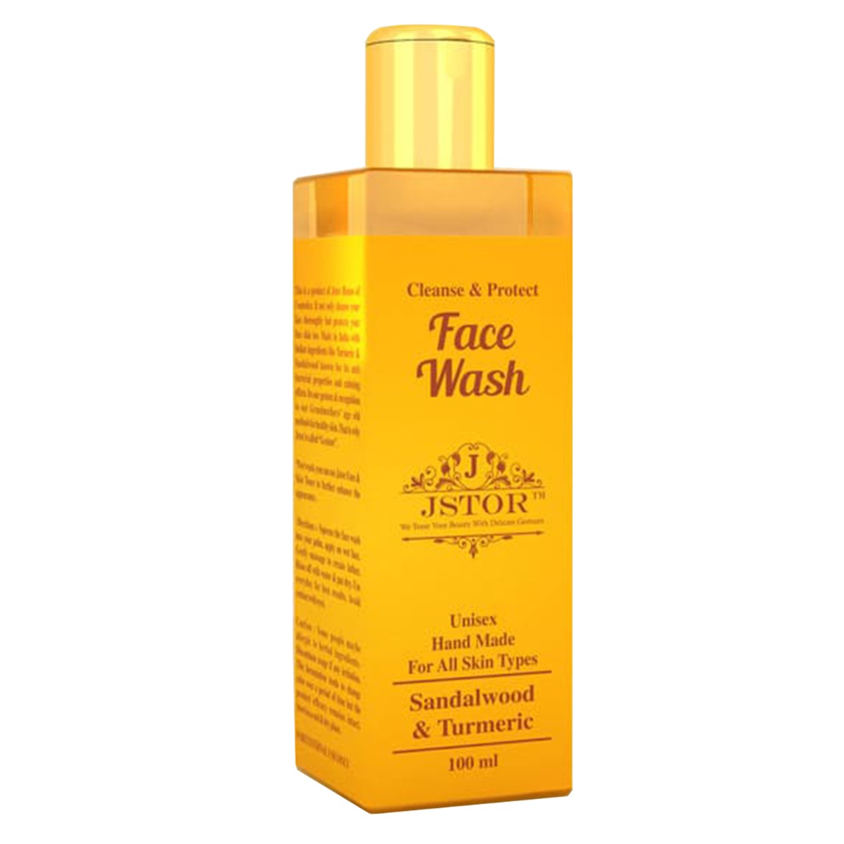 JSTOR Cleanse & Protect Face Wash With Sandalwood & Turmeric, 100ml