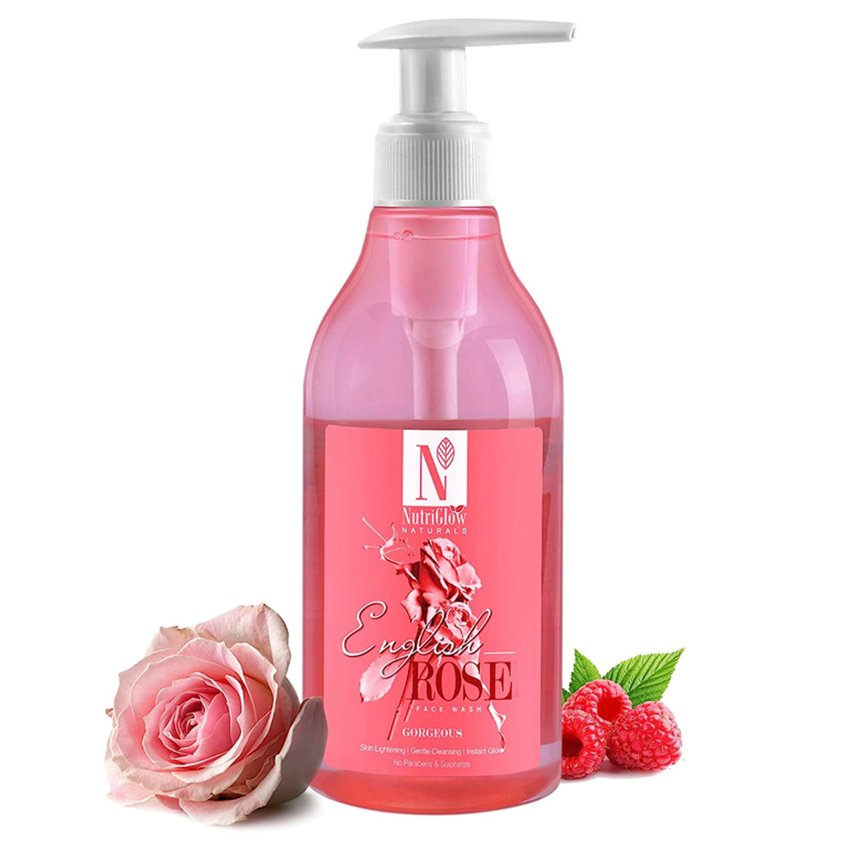 Nutriglow Natural's English Rose Face Wash, 300ml