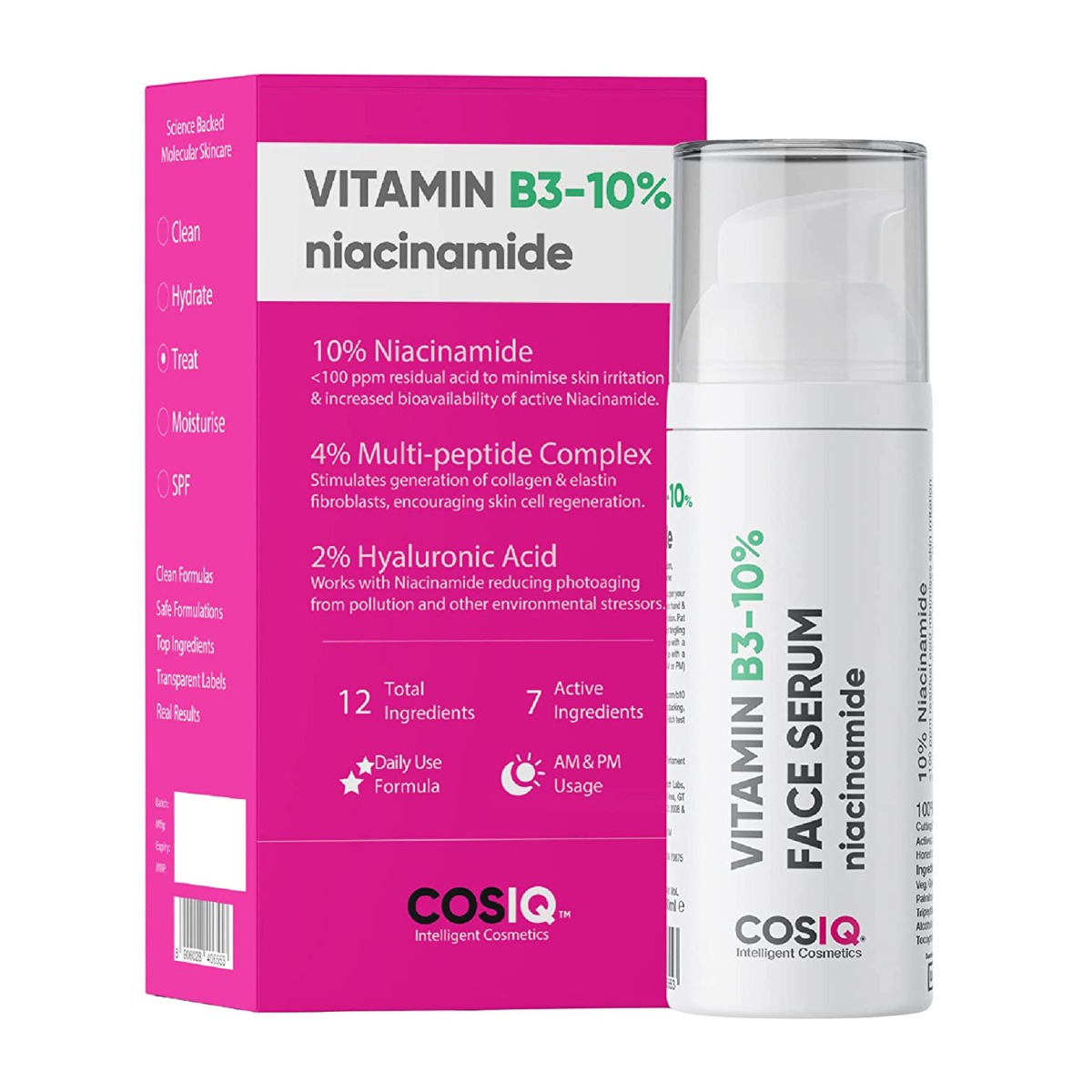 Cos-IQ® Niacinamide Vitamin B3-10% Face Serum, 30ml