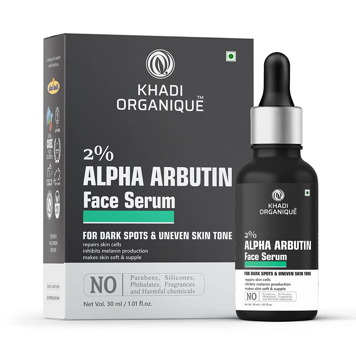 Khadi Organique Alpha Arbutin 2% Face Serum, 30ml