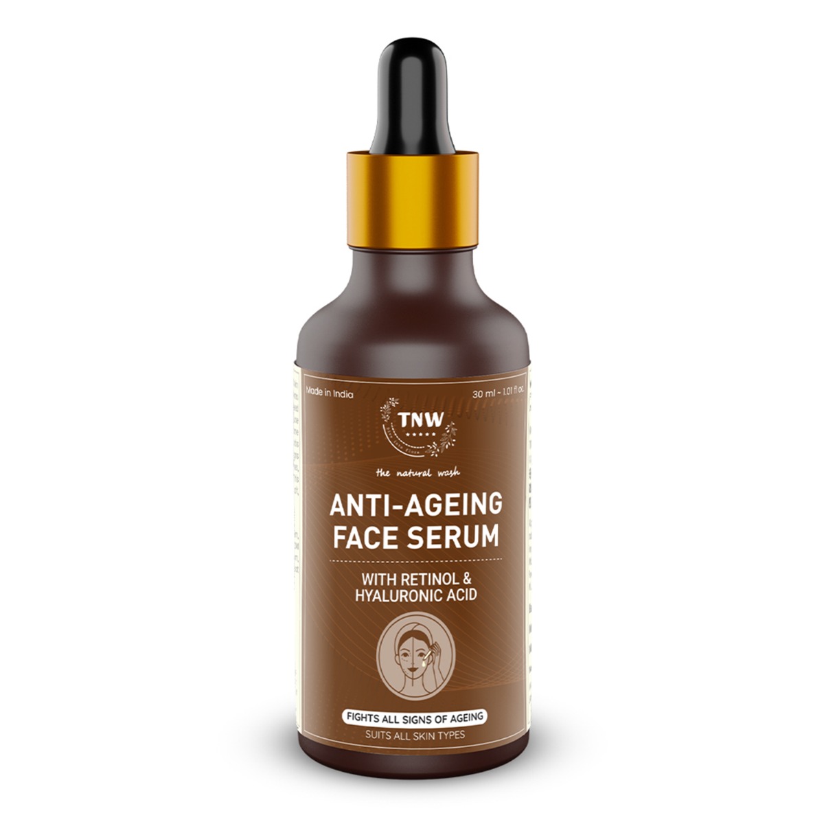 TNW - The Natural Wash Anti-Ageing Face Serum With Retinol & Hyaluronic Acid, 30ml