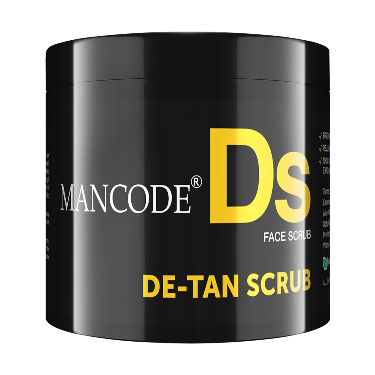 Mancode De-Tan Face Scrub, 100gm