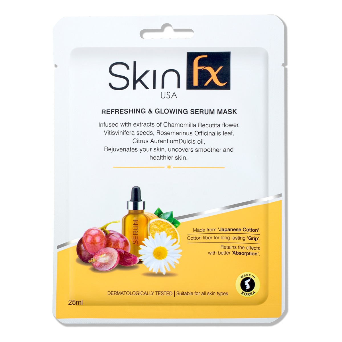 Skin Fx Refreshing & Glowing Serum Mask, 25ml