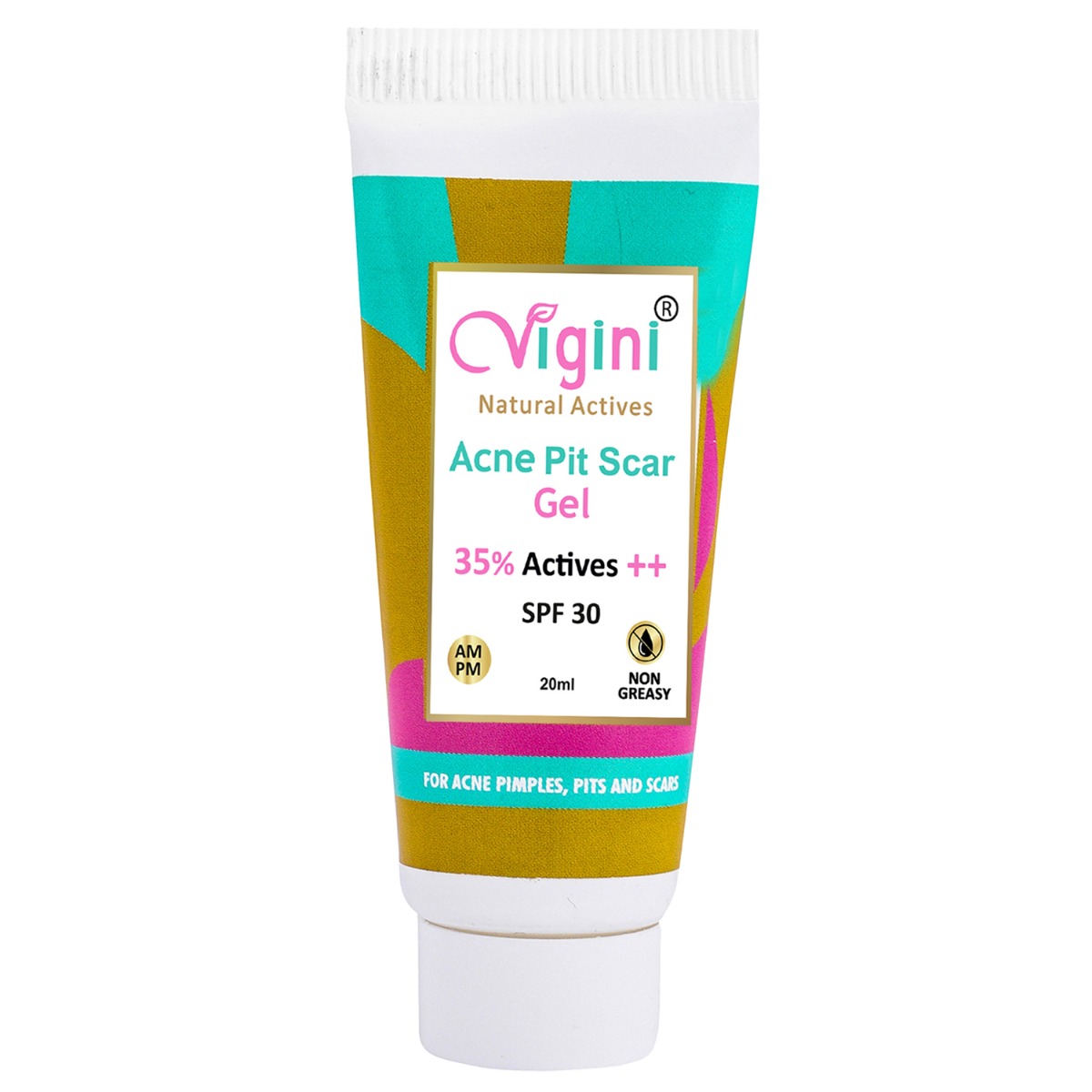 Vigini 35% Actives Anti Acne Pits & Scars Stop Face Gel, 20ml