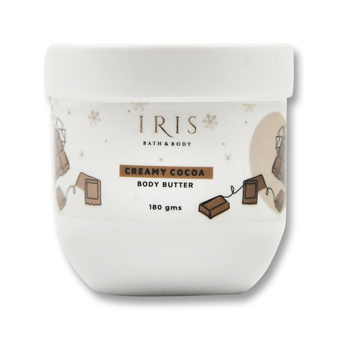 Iris Cosmetics Bath & Body Creamy Cocoa Body Butter, 180gm