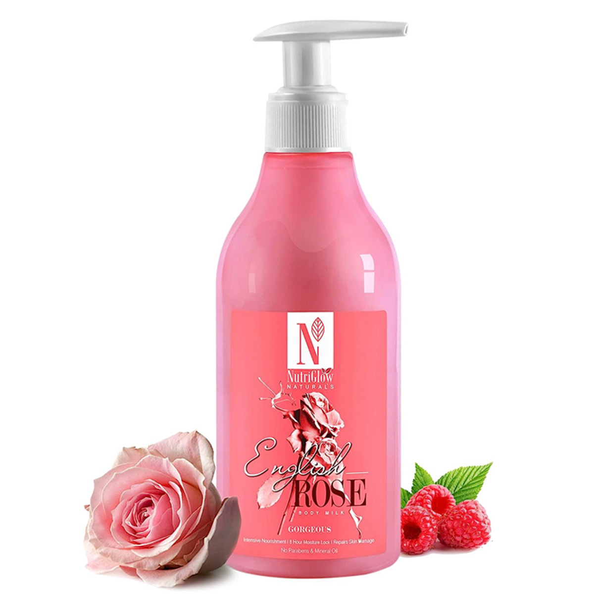 Nutriglow Natural's English Rose Body Milk, 150ml