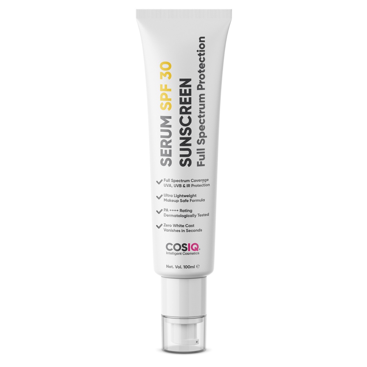 Cos-IQ® Daily Use Sunscreen Serum SPF 30 PA++++ Broad Spectrum, 100ml