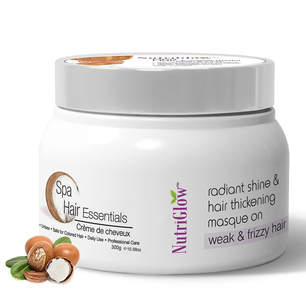 NutriGlow Hair Spa Creme For Weak & Frizzy Hair, 300gm