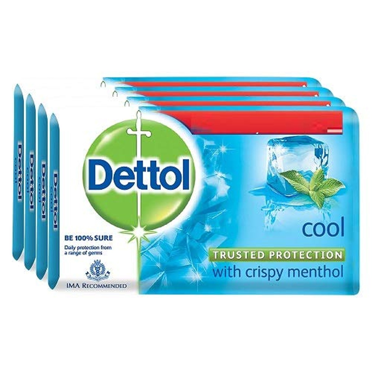 Dettol Cool Soap - Pack of 4, 75gm each