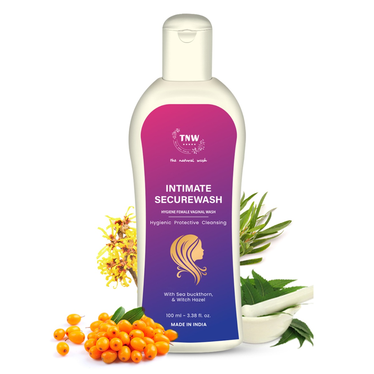 TNW - The Natural Wash Intimate Secure Wash With Sea Buckthorn & Witch hazel, 100ml