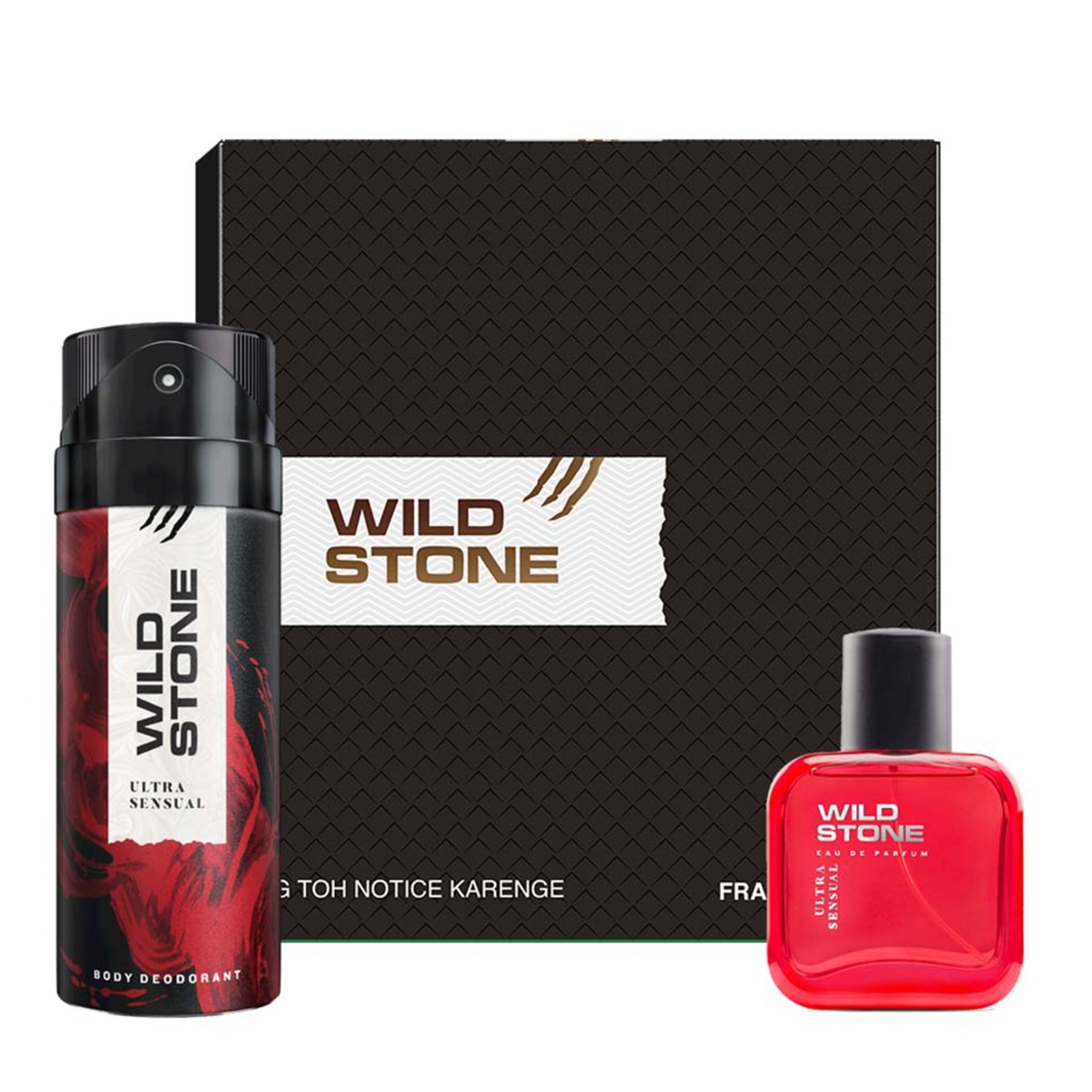 Wild Stone Gift Collection - (Ultra Sensual Deodorant, 150ml + Perfume, 50ml), 200ml