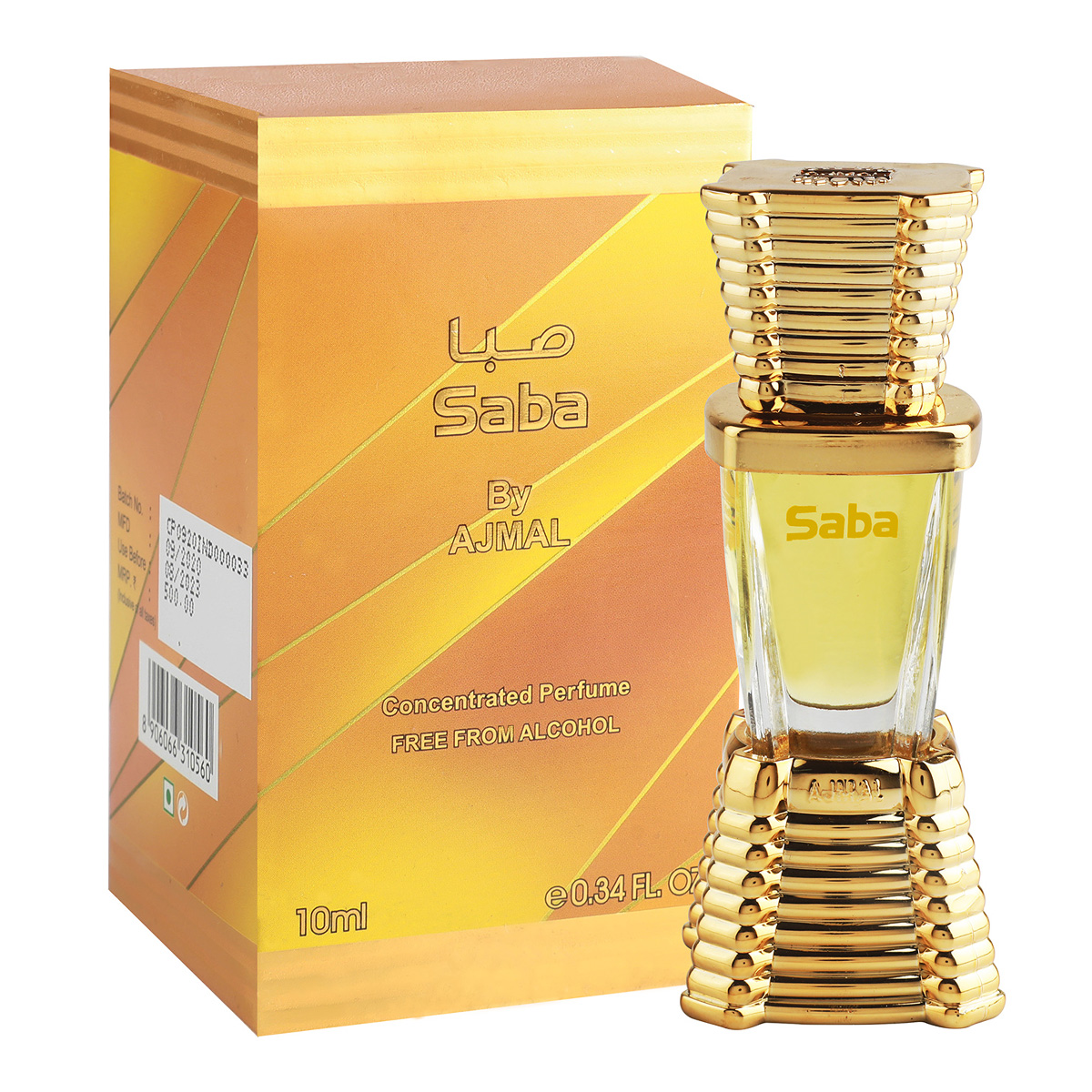 Ajmal Saba Concentrated Perfume Free From Alcohol, 10ml