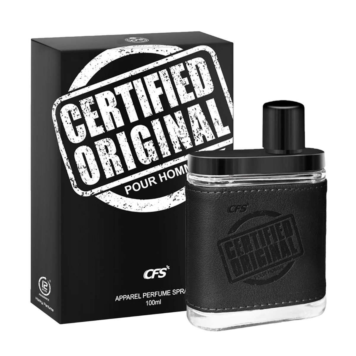 CFS Certified Original Black Long Lasting Apparel Perfume Spray, 100ml