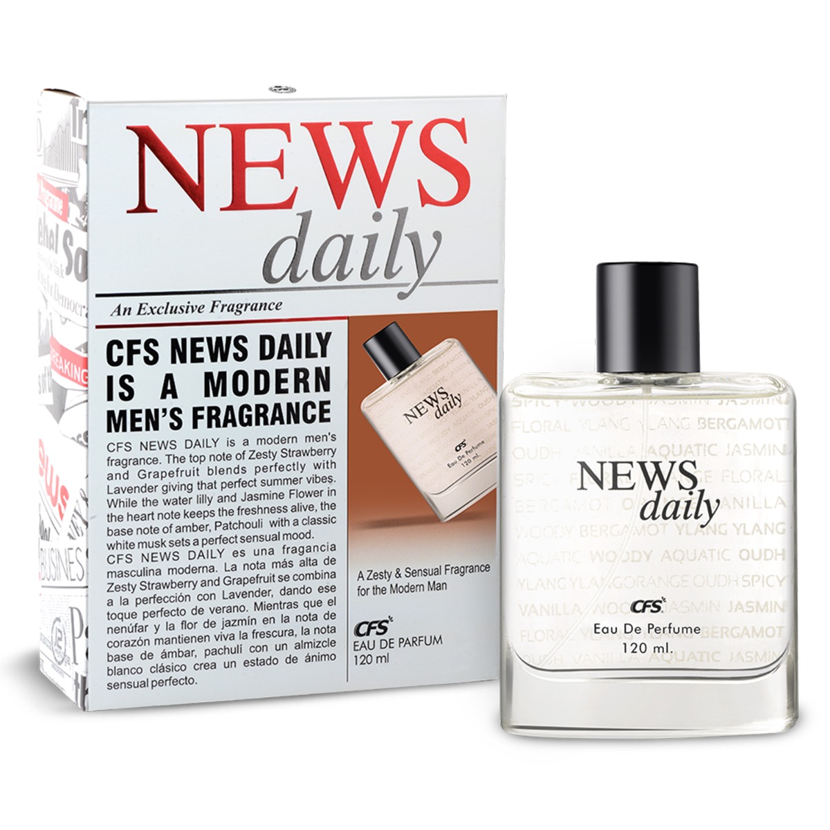 CFS News Daily Long Lasting Eau De Best Perfume, 120ml