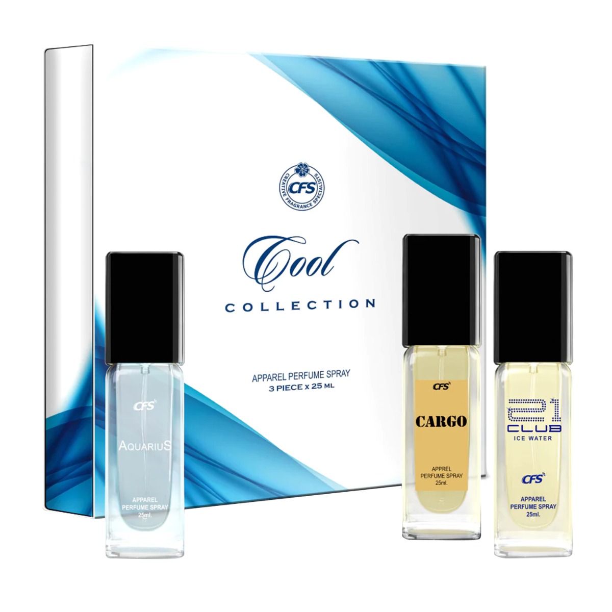 CFS Cool Collection Apparel Perfume Spray - Pack Of 3, 25ml Each