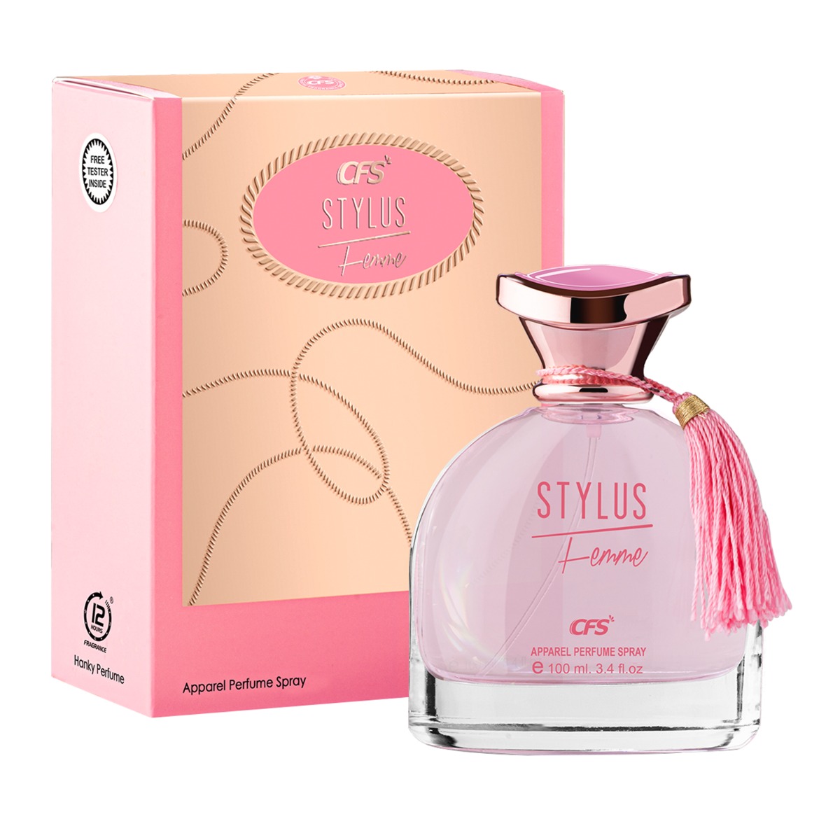 CFS Stylus Femme Pink Long Lasting Apparel Perfume Spray, 100ml
