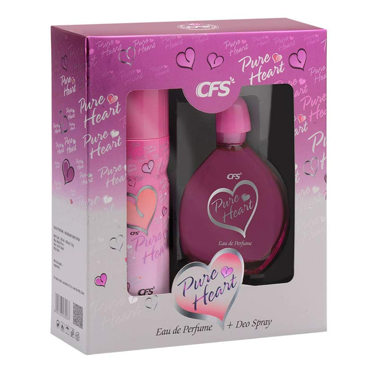 CFS Pure Heart Pink Women Long Lasting Eau De Parfum And Deodorant, Combo