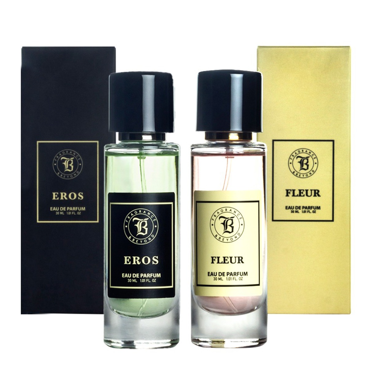 Fragrance & Beyond Eros and Fleur Eau De Parfum (Perfume) Combo For men and women, 30ml Each