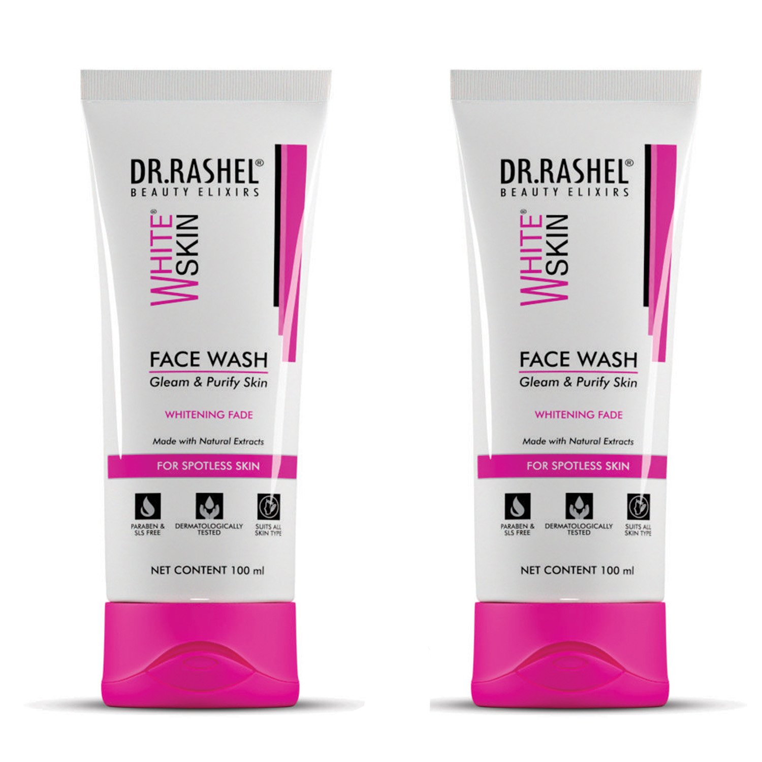 Dr. Rashel Face Wash, 200ml - Pack of 2-White Skin
