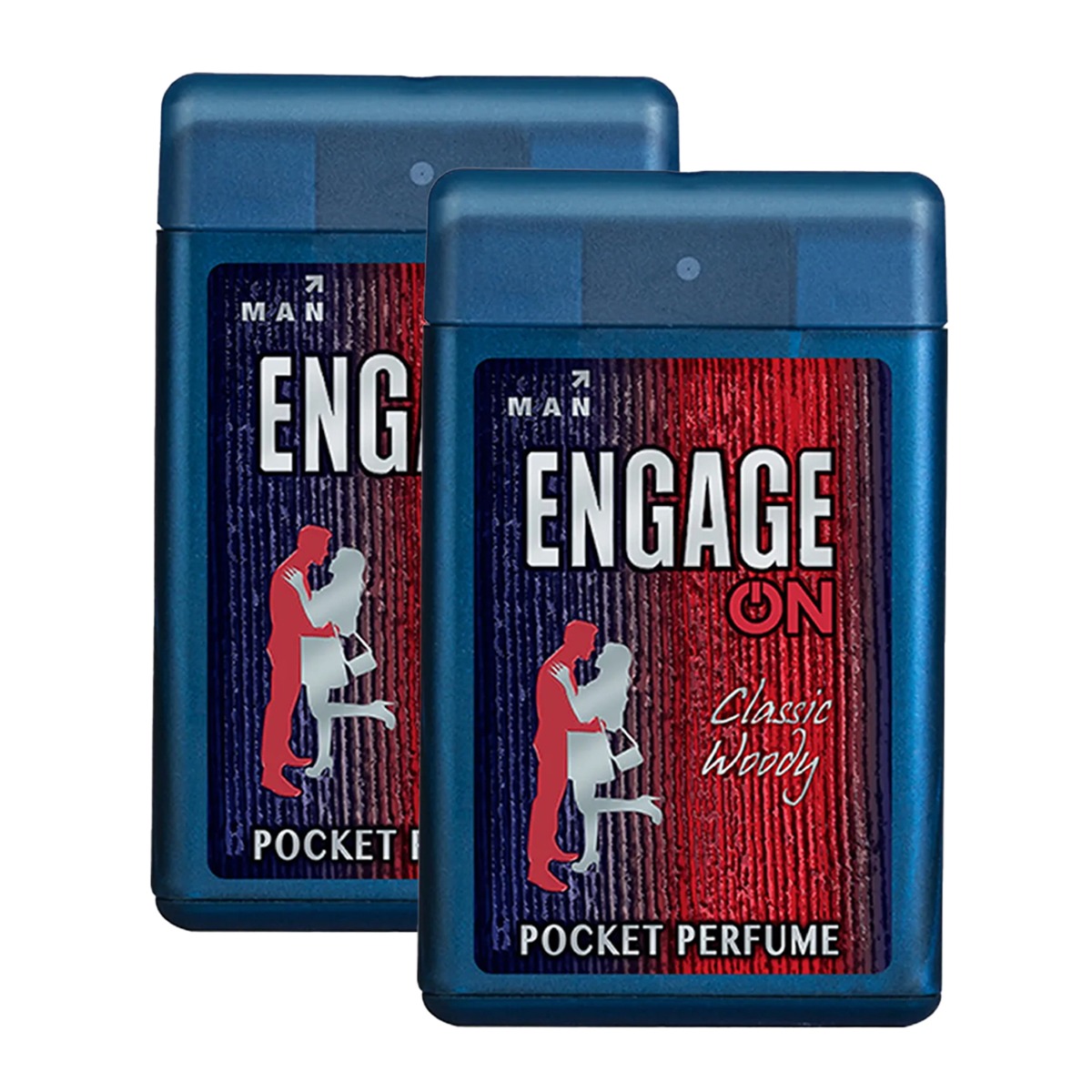 Engage ON Man Classic Woody Assorted - Pack of 2, 17ml Each