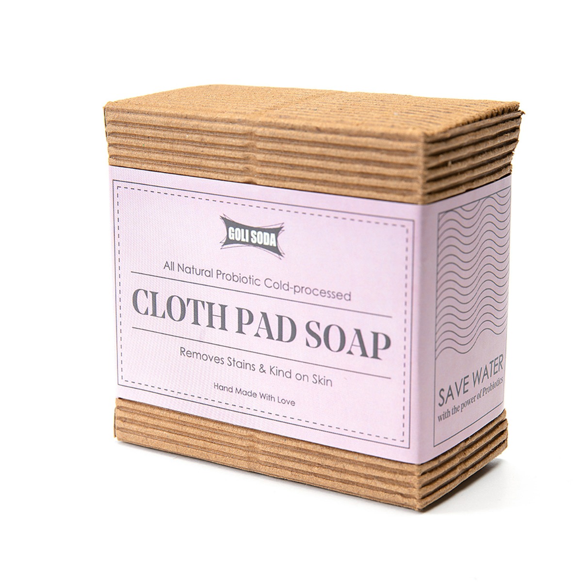  Goli Soda All Natural Probiotics Cloth Pad Diaper Soap, 90gm