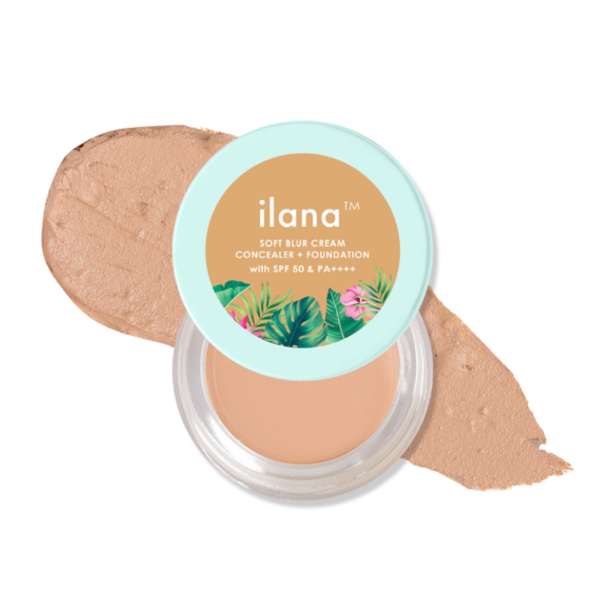 Ilana Soft Blur Cream Concealer & Foundation with SPF 50, 5gm
