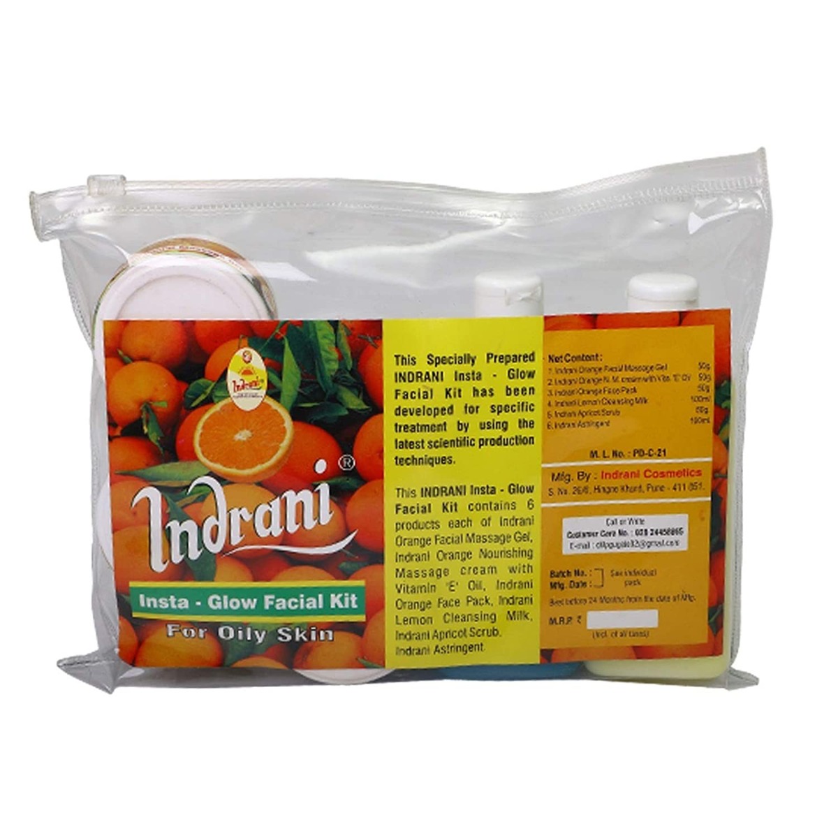 Indrani Orange Facial Kit, Big