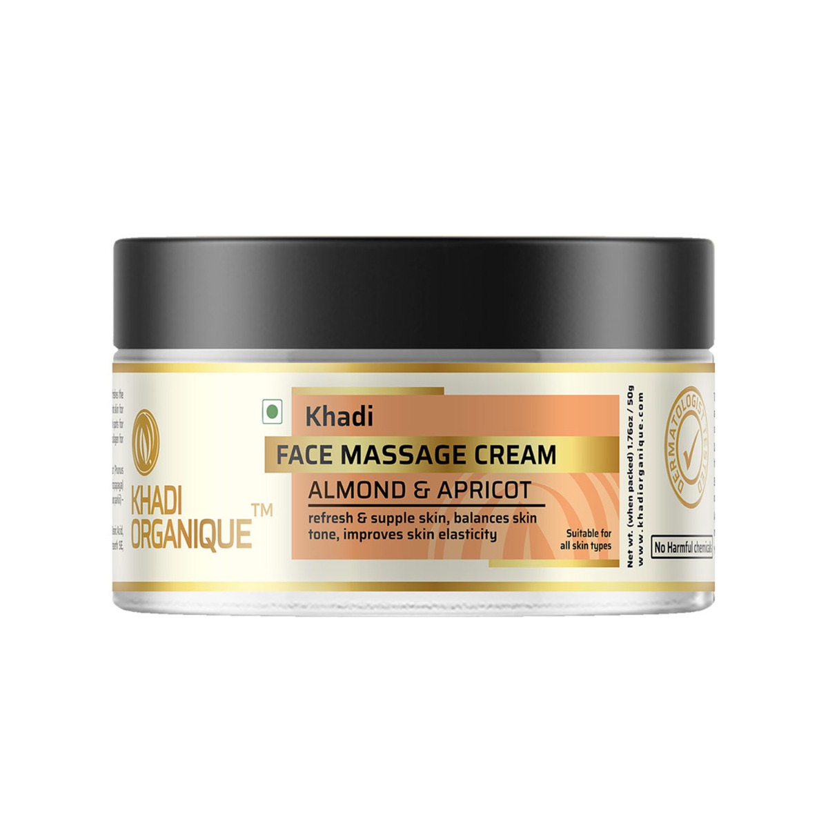 Khadi Organique Almond & Apricot Face Massage Cream, 50gm
