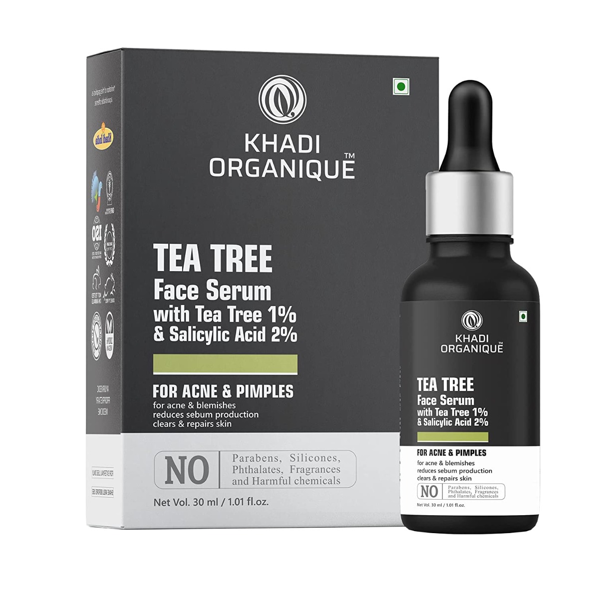 Khadi Organique Tea Tree Face Serum, 30ml
