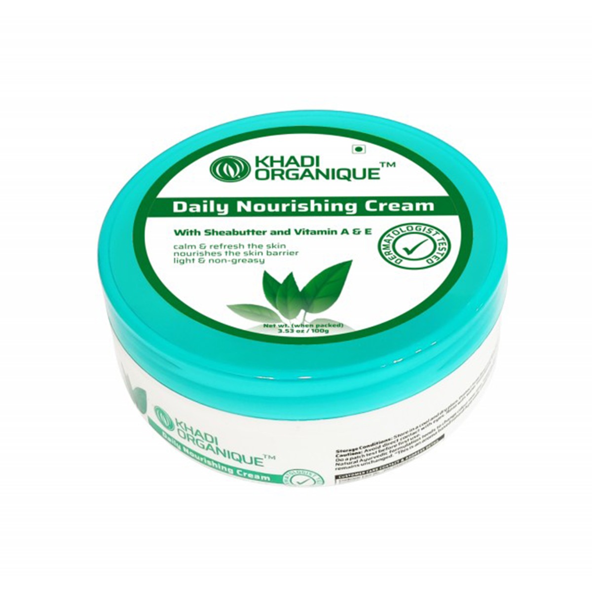 Khadi Organique Vitamin A & E Daily Nourishing Cream, 100gm