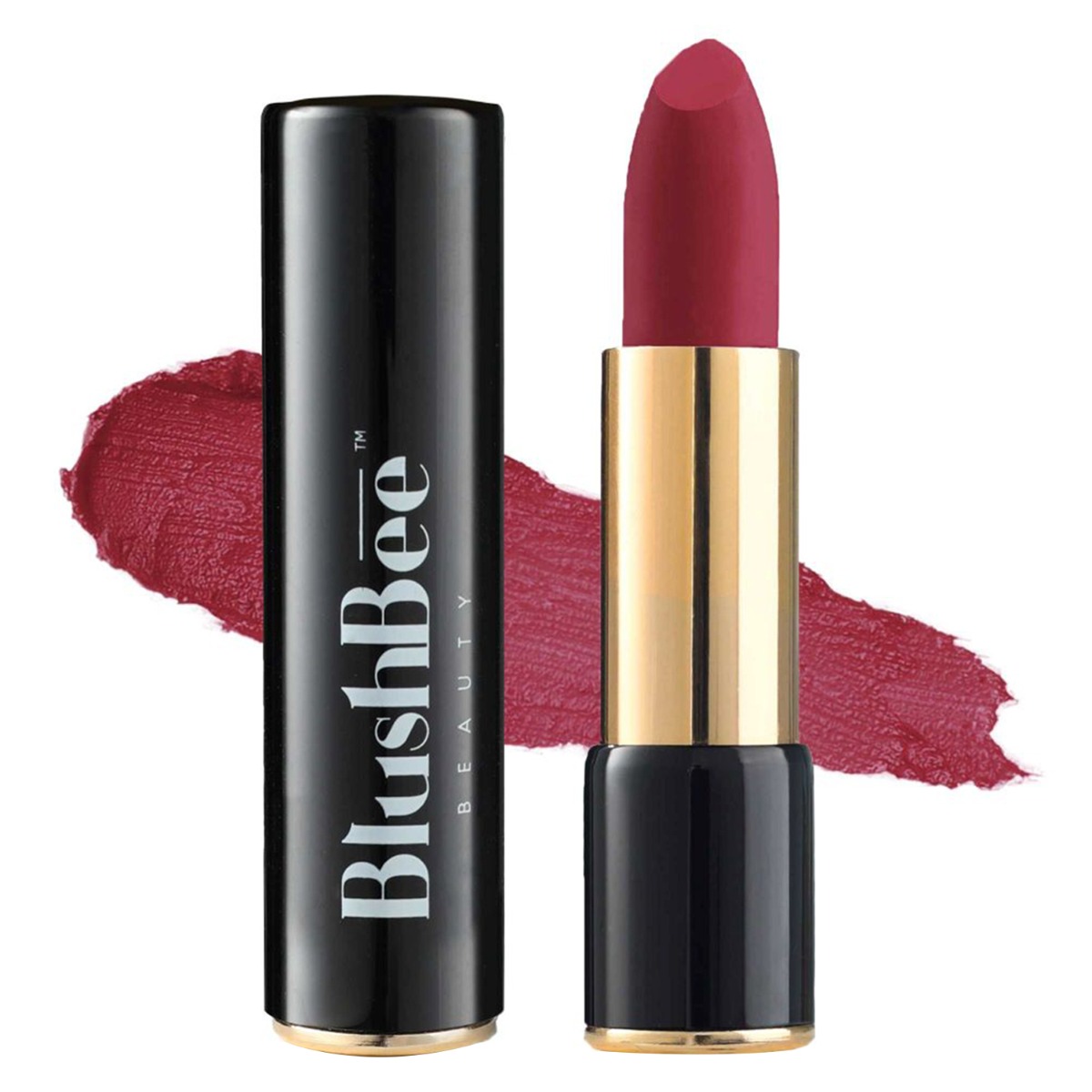 BlushBee Organic Beauty Lip Nourishing Organic Vegan Lipstick, 4.2gm-Deep Hue Maroon