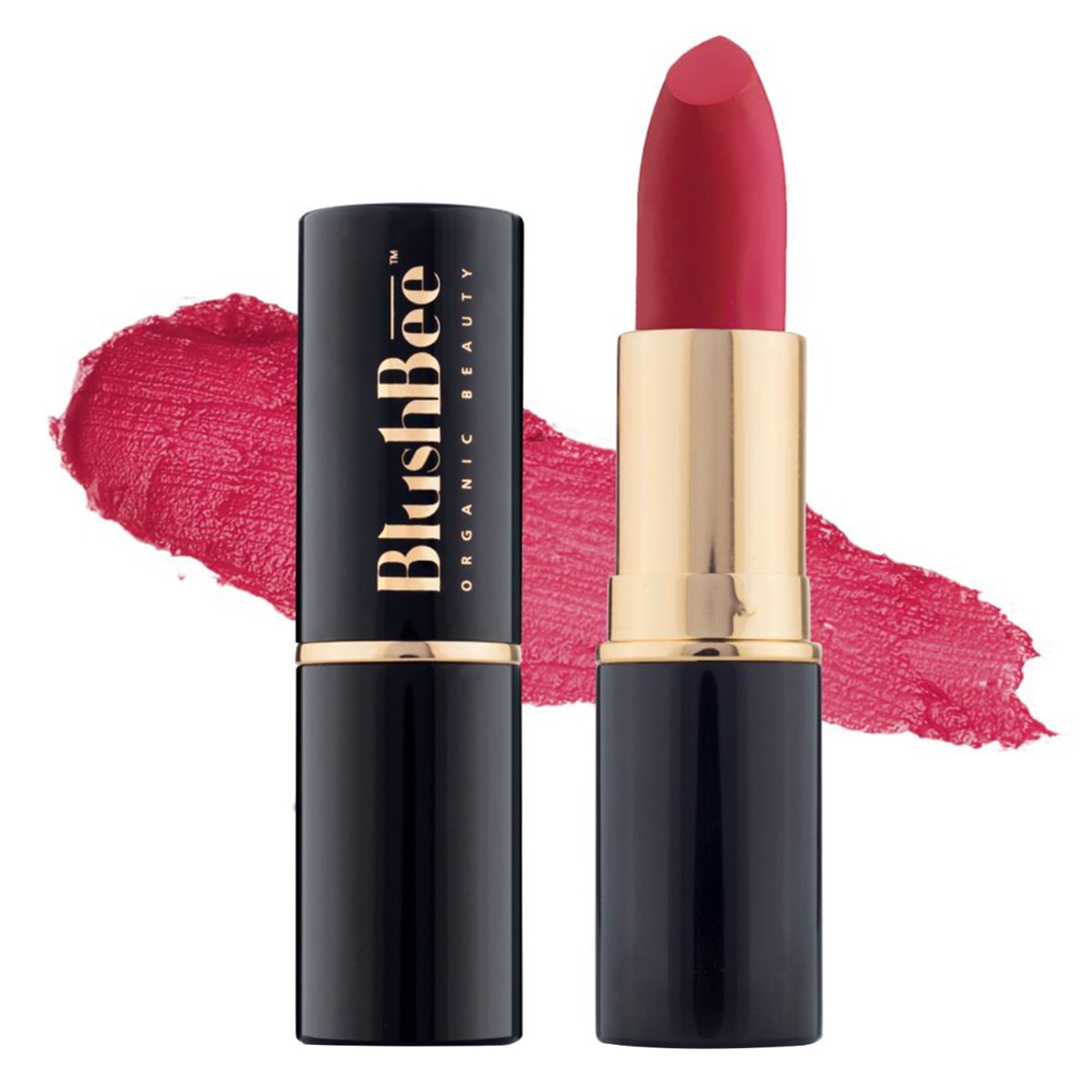 BlushBee Organic Beauty Lip Nourishing Organic Vegan Lipstick, 4.2gm-Flamengo Red