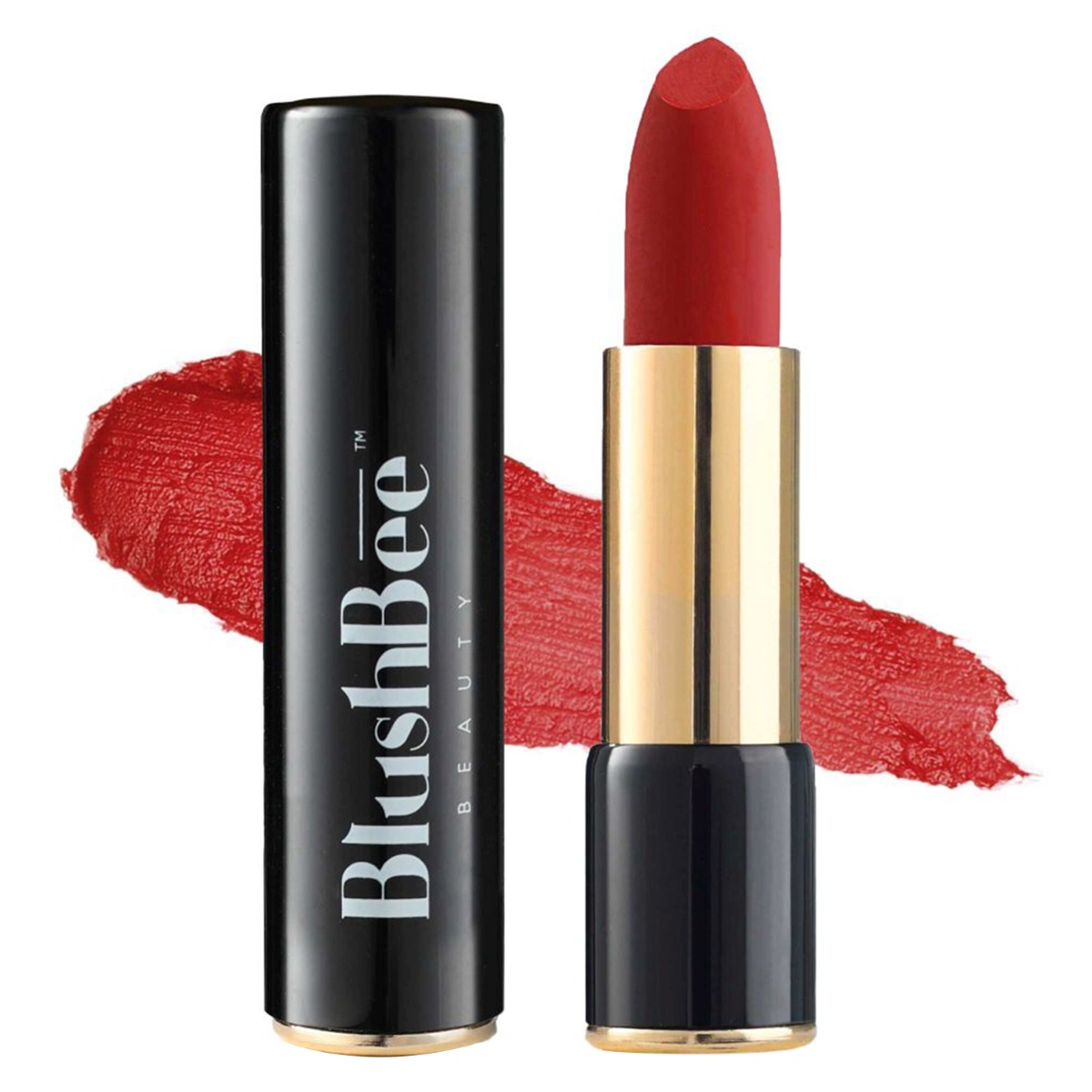 BlushBee Organic Beauty Lip Nourishing Organic Vegan Lipstick, 4.2gm-Party Red