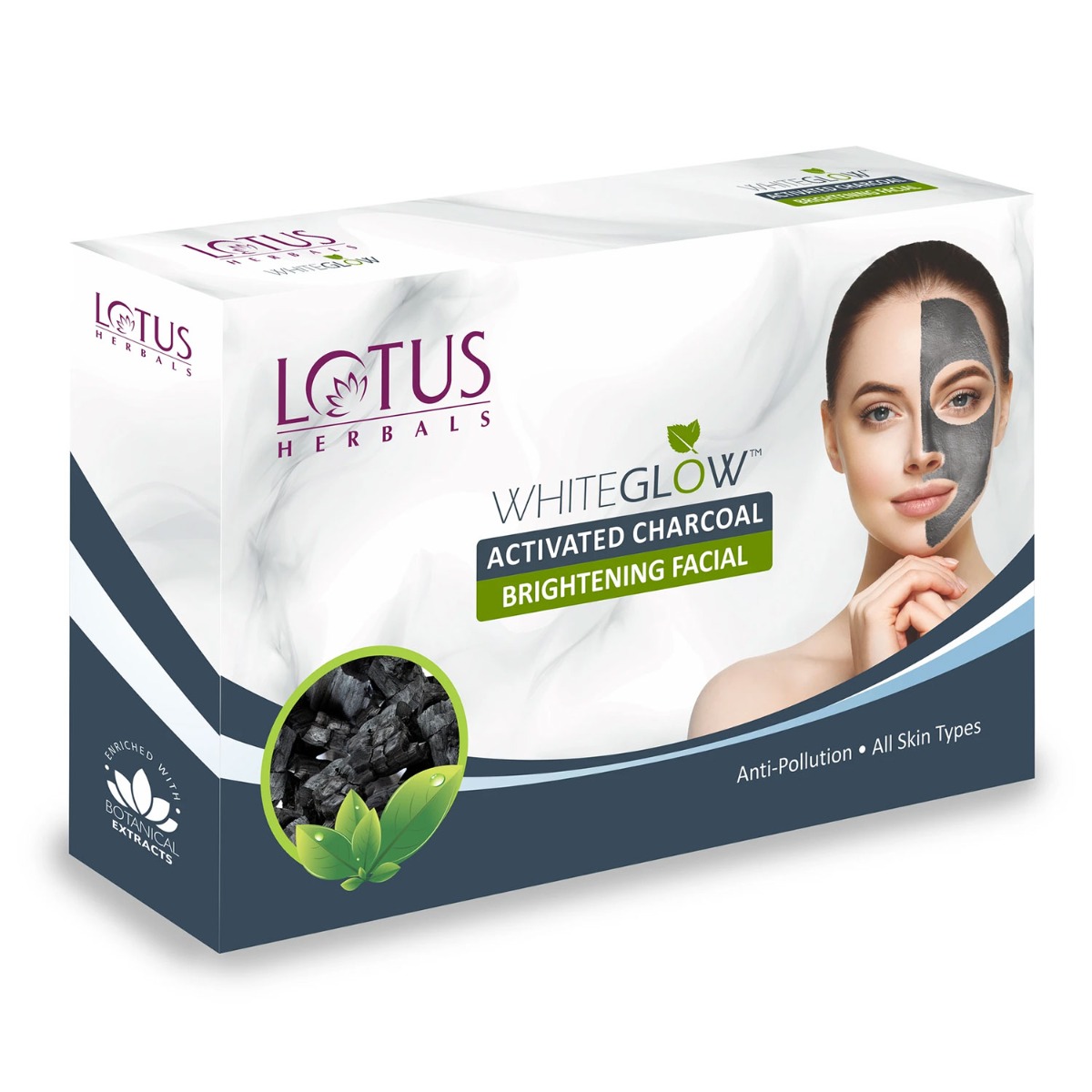 Lotus Herbals WhiteGlow Activated Charcoal 4 in 1 Facial kit