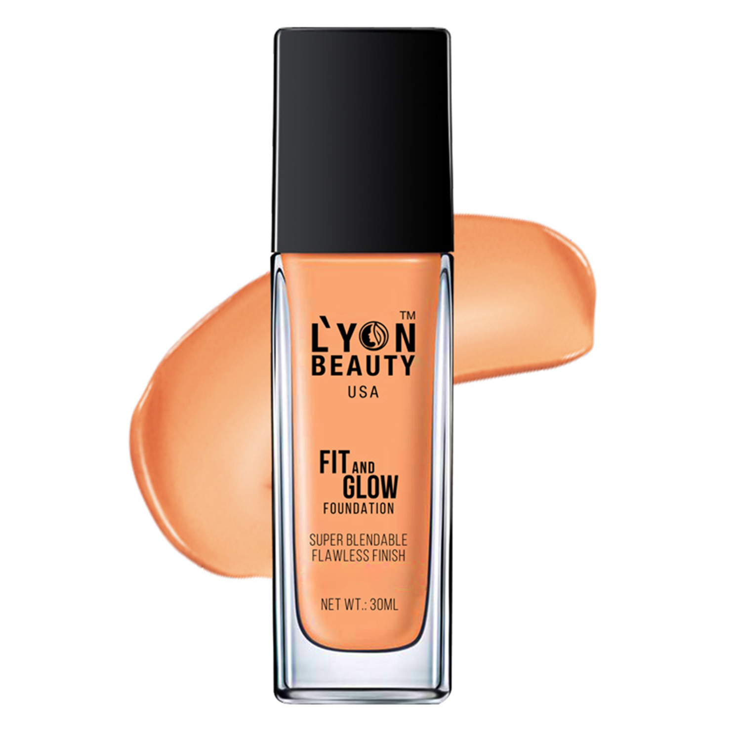 Lyon Beauty USA Fit and Glow Foundation, 30ml-Glow Foundation - 01 Warm Sand