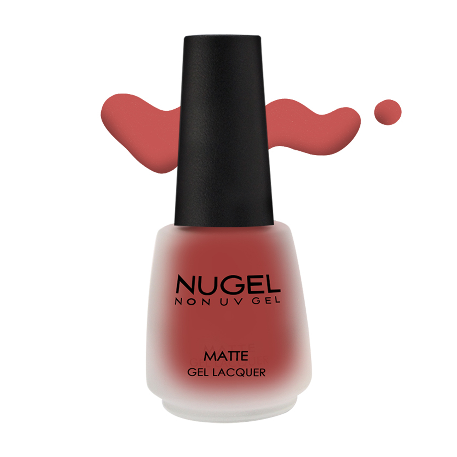 NUGEL Non UV Gel Nail Enamel, 13ml-M02 - Peach Matte
